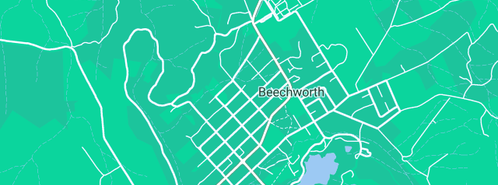 Map showing the location of Beechworth's Plumbing Plus in Beechworth, VIC 3747