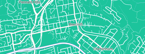 Map showing the location of Kendall Plumbing & Drainage Service in Beecroft, NSW 2119