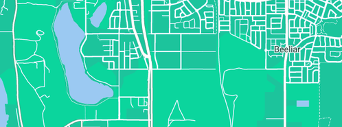 Map showing the location of Wheales Plumbing & Gas in Beeliar, WA 6164