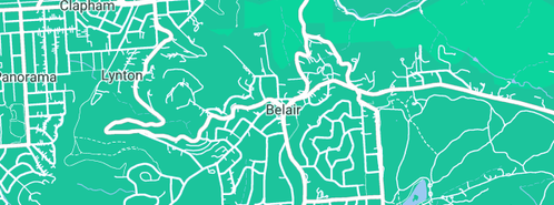 Map showing the location of Chris Ford Plumbing in Belair, SA 5052