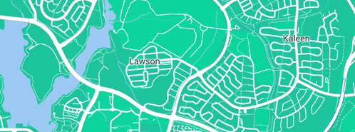 Map showing the location of Justin Thorpe Plumber Gasfitter in Belconnen, ACT 2617