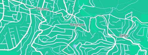 Map showing the location of Ward in Belgrave, VIC 3160