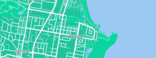 Map showing the location of Penfolds Plumbing in Bellambi, NSW 2518