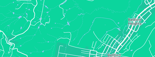 Map showing the location of Bellbird Plumbing Service in Bellbird, NSW 2325