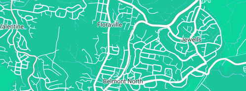 Map showing the location of Bigfoot Plumbing in Belmont North, NSW 2280