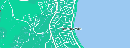 Map showing the location of J Webster Plumbing in Berkeley Vale, NSW 2261