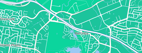 Map showing the location of Logan Plumber in Berrinba, QLD 4117