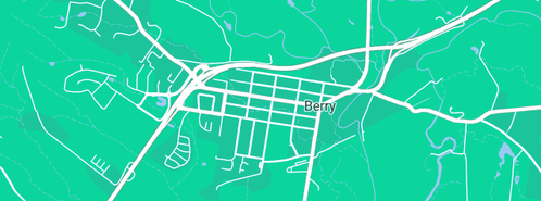 Map showing the location of shoal plumbing in Berry, NSW 2535