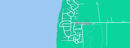 Map showing the location of MPS Plumbing & Gas Services in Binningup, WA 6233