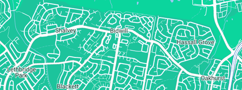 Map showing the location of Sorensen in Bidwill, NSW 2770