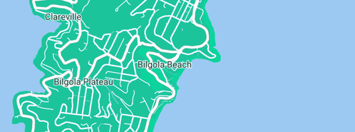 Map showing the location of Value Plumbing & Renovations in Bilgola Beach, NSW 2107