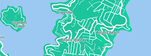 Map showing the location of D & R Plumbing in Bilgola Plateau, NSW 2107