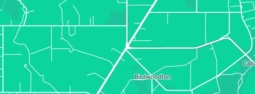 Map showing the location of J&T Martin Plumbing in Birdwoodton, VIC 3505