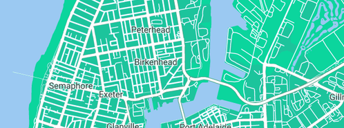 Map showing the location of Metropolitan Plumbing Port Adelaide in Birkenhead, SA 5015