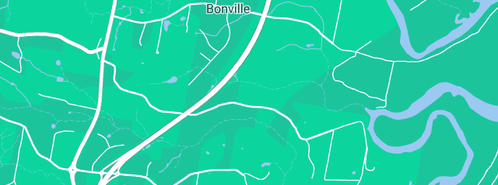 Map showing the location of Aqua Blue Plumbing Services in Bonville, NSW 2450