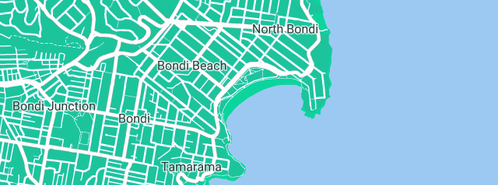 Map showing the location of Sydney Backflow Prevention Testing in Bondi Beach, NSW 2026