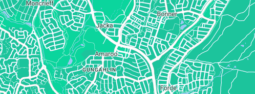 Map showing the location of Pipe Down Plumbing & Gas Pty Ltd in Bonner, ACT 2914