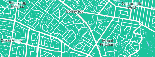 Map showing the location of Allspec Plumbing in Bonnyrigg, NSW 2177