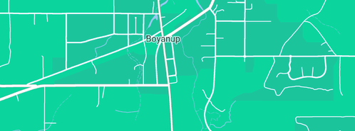 Map showing the location of Anderson Plumbing Services in Boyanup, WA 6237