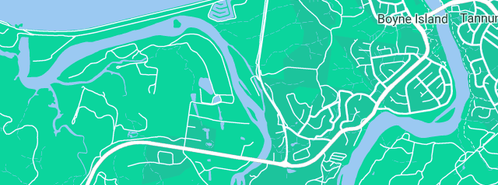 Map showing the location of Kim Smith Plumbing in Boyne Island, QLD 4680