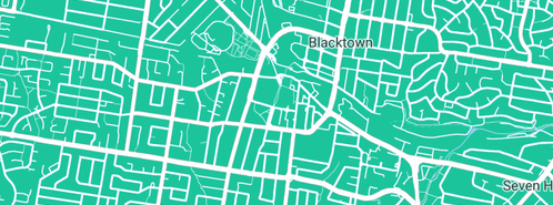 Map showing the location of Peter Underhill Plumbing Services in Blacktown, NSW 2148