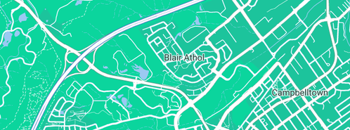 Map showing the location of Plumber Blairmount in Blair Athol, NSW 2560