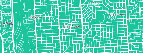 Map showing the location of Phil Slattery Plumbing in Blair Athol, SA 5084