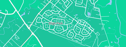 Map showing the location of Bligh Park Plumbing in Bligh Park, NSW 2756