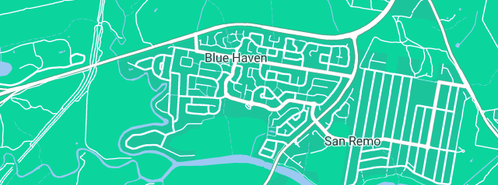 Map showing the location of Advance Drainage Services in Blue Haven, NSW 2262