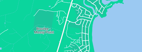 Map showing the location of Broulee Plumbing & Gas in Broulee, NSW 2537