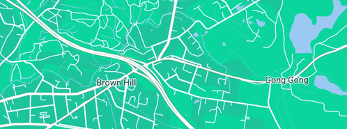 Map showing the location of G&S GUTTERING PTY.LTD in Brown Hill, VIC 3350