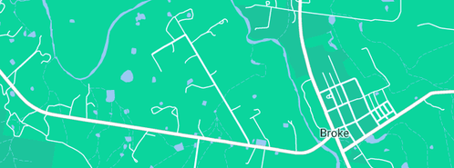 Map showing the location of Norton in Broke, NSW 2330