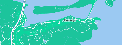 Map showing the location of A & G Professional Plumbing Pty Ltd in Brooklyn, NSW 2083