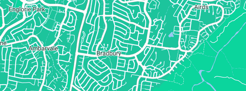 Map showing the location of BC's Drainage & Property Maintenance Service in Bradbury, NSW 2560