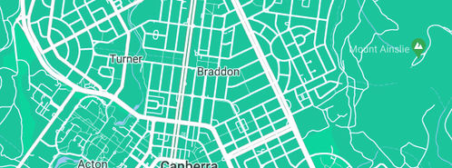 Map showing the location of Ramsey Howard & Associates Pty Ltd in Braddon, ACT 2612