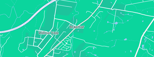 Map showing the location of Mmm Plumbing & Drainage Services Pty Ltd in Braemar, NSW 2575