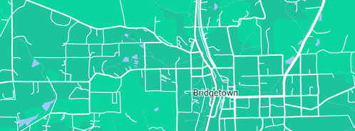 Map showing the location of Pulford in Bridgetown, WA 6255