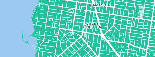 Map showing the location of Smyth R F in Brighton, VIC 3186