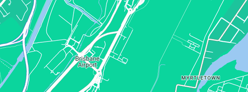 Map showing the location of Rainbow Connection Plumbing in Brisbane Airport, QLD 4008