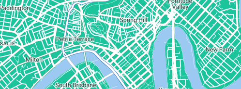 Map showing the location of L.P. Plumbing in Brisbane, QLD 4000