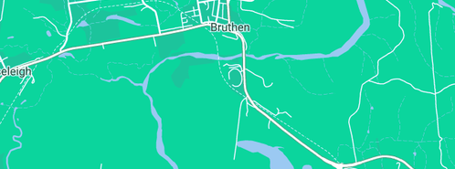 Map showing the location of Evans Greg in Bruthen, VIC 3885