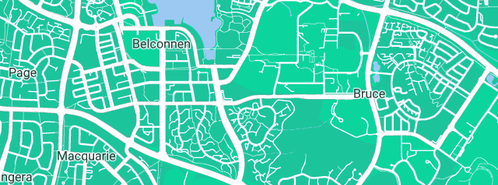 Map showing the location of A Plus Plumbing Services Pty Ltd in Bruce, ACT 2617