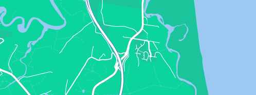 Map showing the location of Holiday Coast Plumbing in Brunswick Heads, NSW 2483