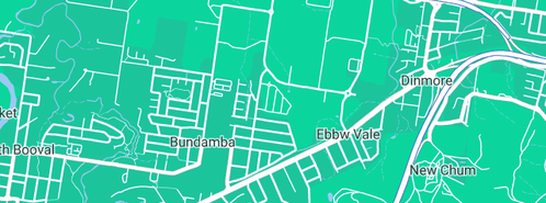 Map showing the location of Allan Whiteley Plumbing Service in Bundamba, QLD 4304