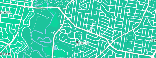 Map showing the location of Gernsworthy Solutions in Bulleen, VIC 3105