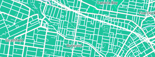 Map showing the location of Rad-One Plumbing Pty Ltd in Burwood North, NSW 2134