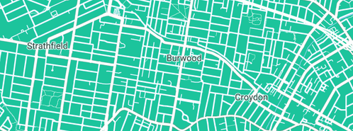 Map showing the location of SYDNEYS CHEAPEST PLUMBING in Burwood, NSW 2134