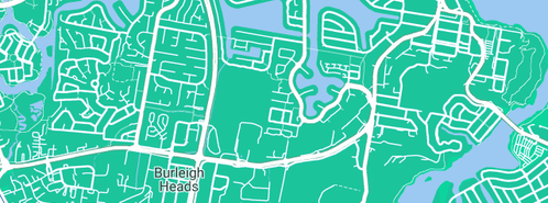 Map showing the location of Bowen Plumbing Pty Ltd in Burleigh Town, QLD 4220