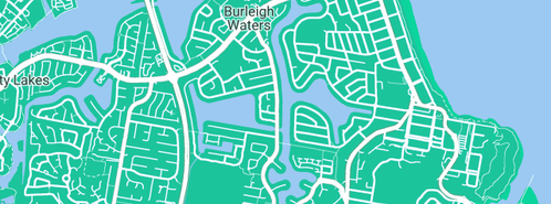 Map showing the location of Surfside Plumbing and Drainage in Burleigh Waters, QLD 4220