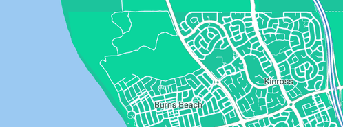 Map showing the location of North City Plumbing & Gas in Burns Beach, WA 6028